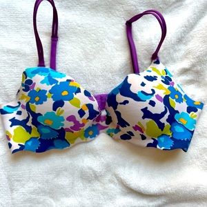 Victoria’s Secret Very Sexy Purple Floral Push Up Bra